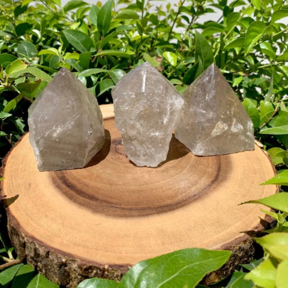 Mystical Light Smoky Quartz Polished Point, Root chakra, Unique Art, Boho Decor - Picture 7 of 7